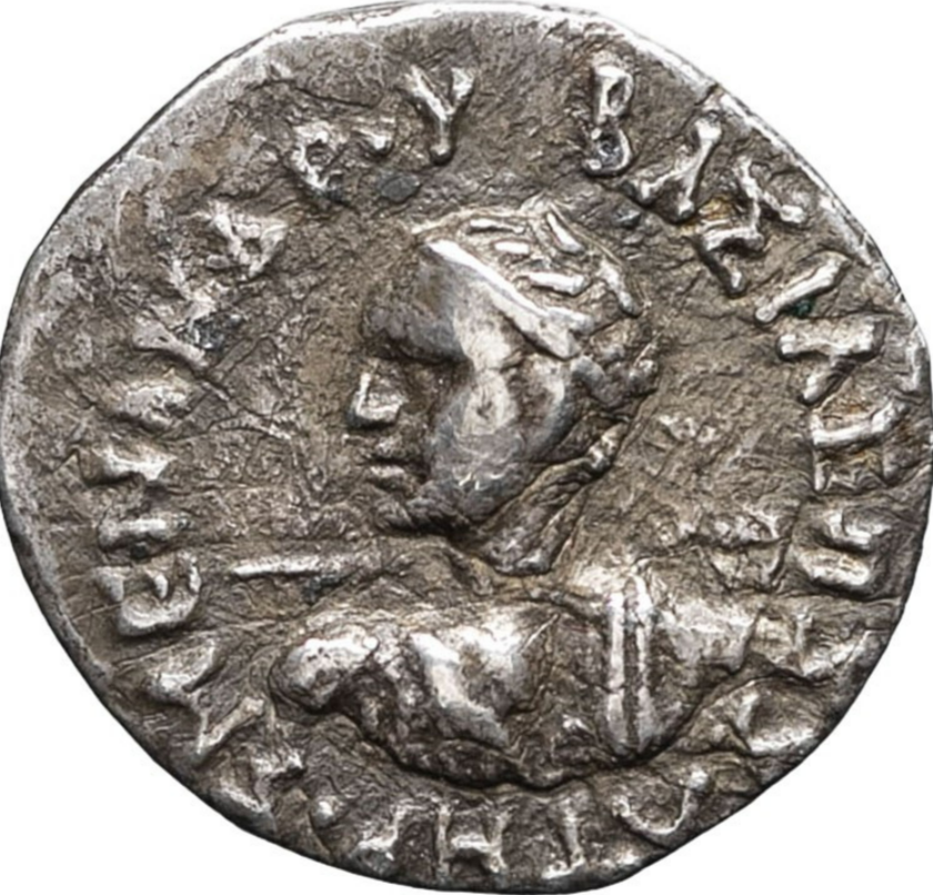 REYES DE BACTRIA: MENANDRO I SÓTER (160-130 a.C.). Dracma