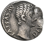 AUGUSTO (27 aC-14 dC). Denario. Lugdunum. RIC I-171a.