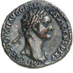 DOMICIANO, Augusto 81-96. As Diosa MONETA en reverso. RIC 417 . Buen ejemplar. MBC