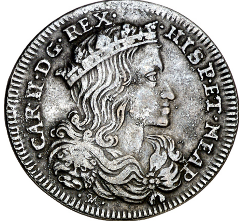 CARLOS II. 1696. 1 Tari. Nápoles. Pátina. MBC+