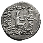 Imperio Parto. SINATRUKES (93-69 a.C.). Dracma. Ceca de Rhagai. EBC-. Tono.