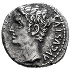 Augusto. Denario. 19 a.C. Colonia Patricia (Córdoba). RIC 86b. MBC