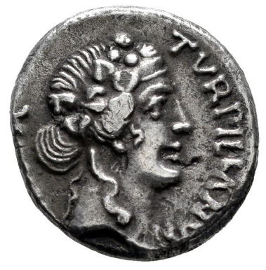 Augusto. P. Petronius Turpilianus. Denario. 19 a.C. Roma. (Ric-287).