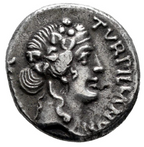 Augusto. P. Petronius Turpilianus. Denario. 19 a.C. Roma. (Ric-287).