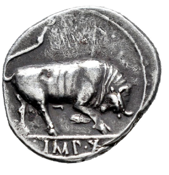 Augusto. Denario. 15-13 a.C. Lugdunum.  (Ric-167a). MBC+