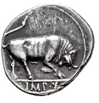 Augusto. Denario. 15-13 a.C. Lugdunum.  (Ric-167a). MBC+