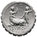 República Romana. Denario GENS SULPICIA. 106 aC. RRC 312/1