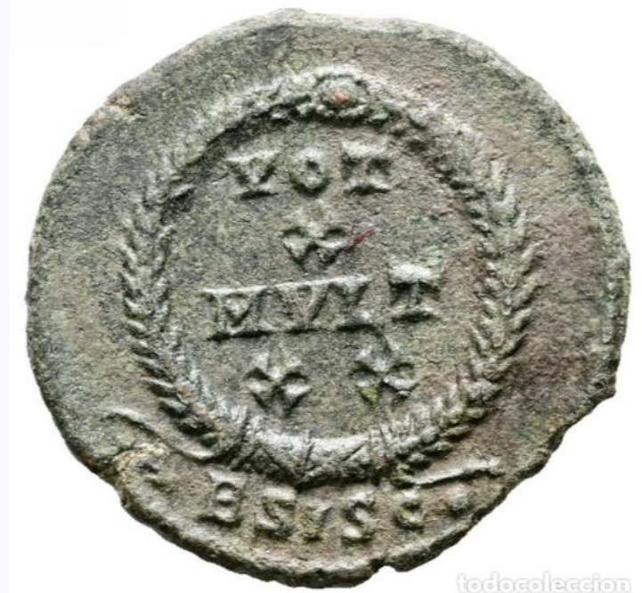 Julian II Apóstata 360-363 d.C. Follis. Siscia. Escasa
