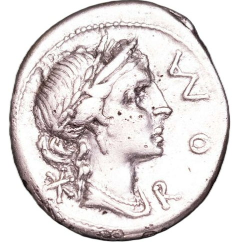 GENS AEMILIA. Mn. Aemilius Lepidus. Denario. 114-113 a.C.