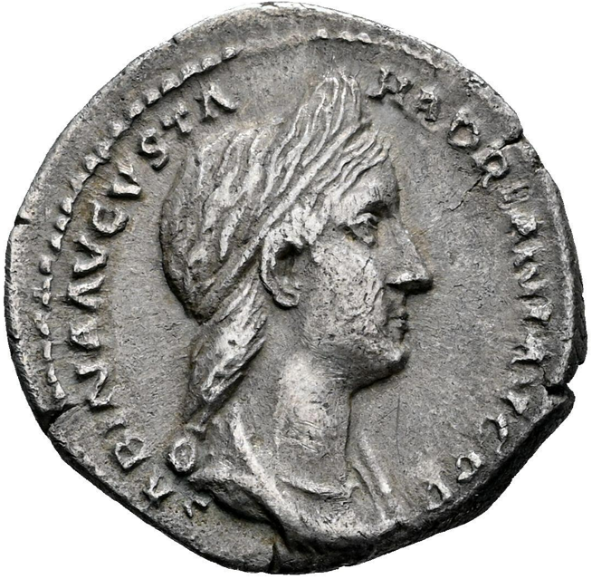SABINA Denario. 130-133 d.C. Roma. (Ric-II 3 2051).