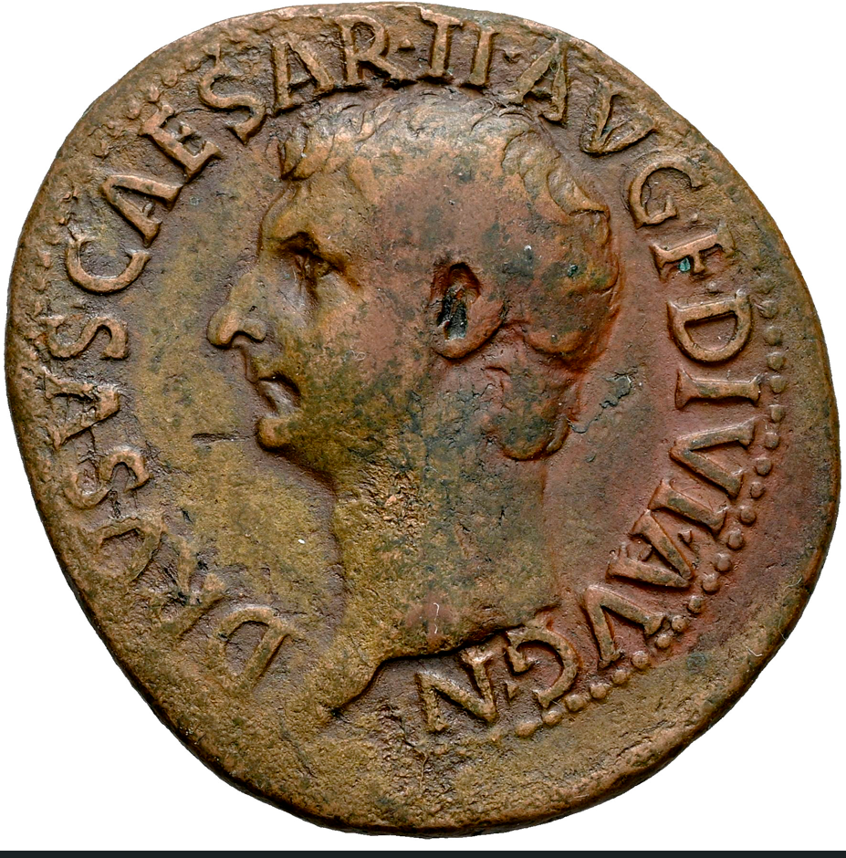 Druso. As. 22-23 d.C. Roma. RIC I-45 Escasa.