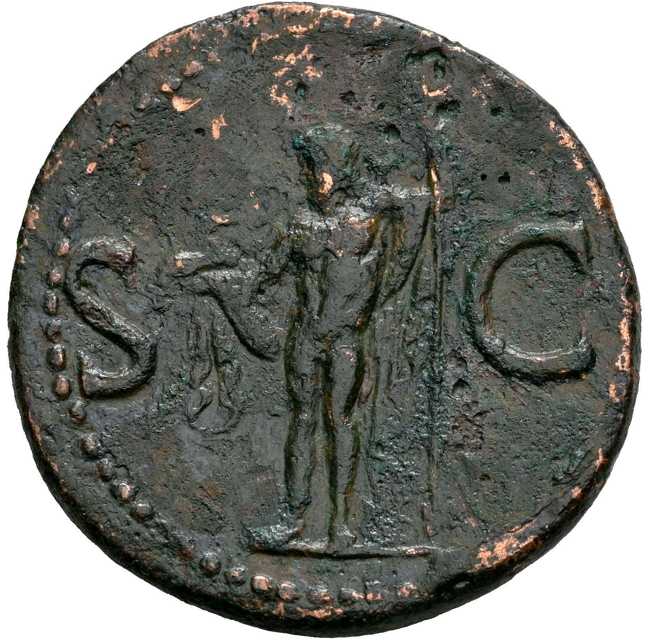 AGRIPPA. As. 37-41 d.C. Roma. (Ric-I 58). MBC+/MBC