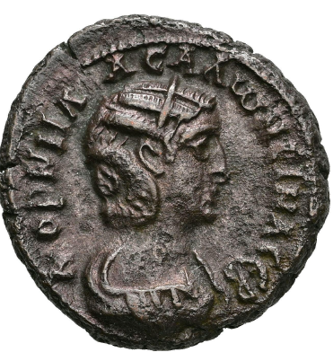 SALONINA. Tetradracma. RY 14 = 266/7 d.C. Alejandría. Egipto. MBC/MBC+.