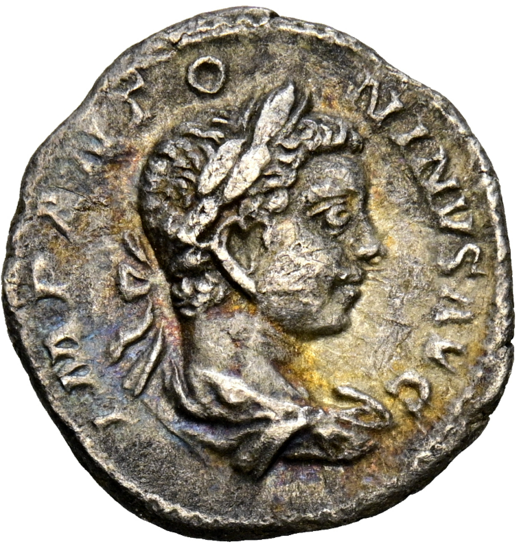 HELIOGÁBALO. Denario. 219-220 D.C. Roma. (RIC 73)