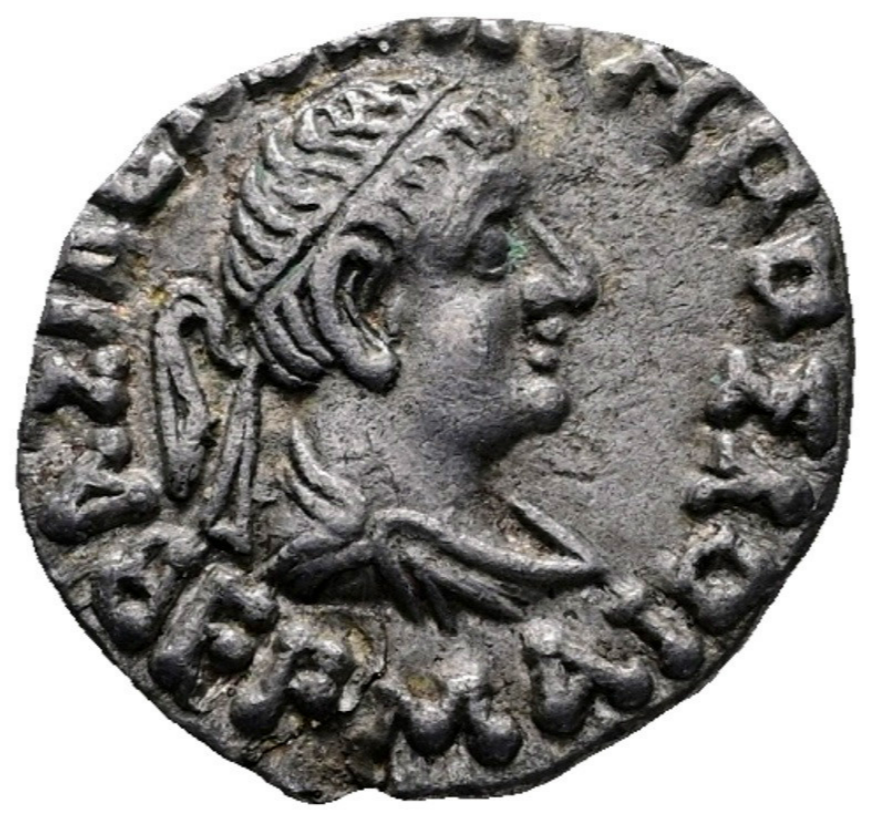 HERMAIOS SOTER 105-90 a.C. Dracma. Bello retrato.