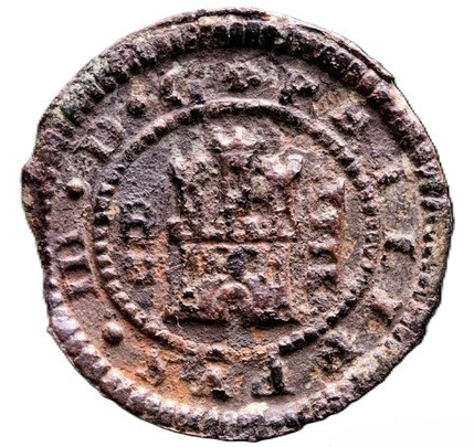 Felipe III (1598-1621). Moneda de IIII (4) maravedís. Segovia. 1618