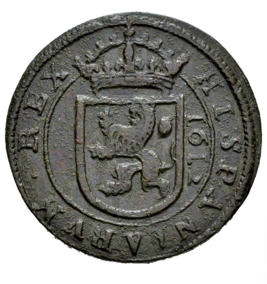 Felipe III (1598-1621). 8 maravedís. 1612. Segovia.