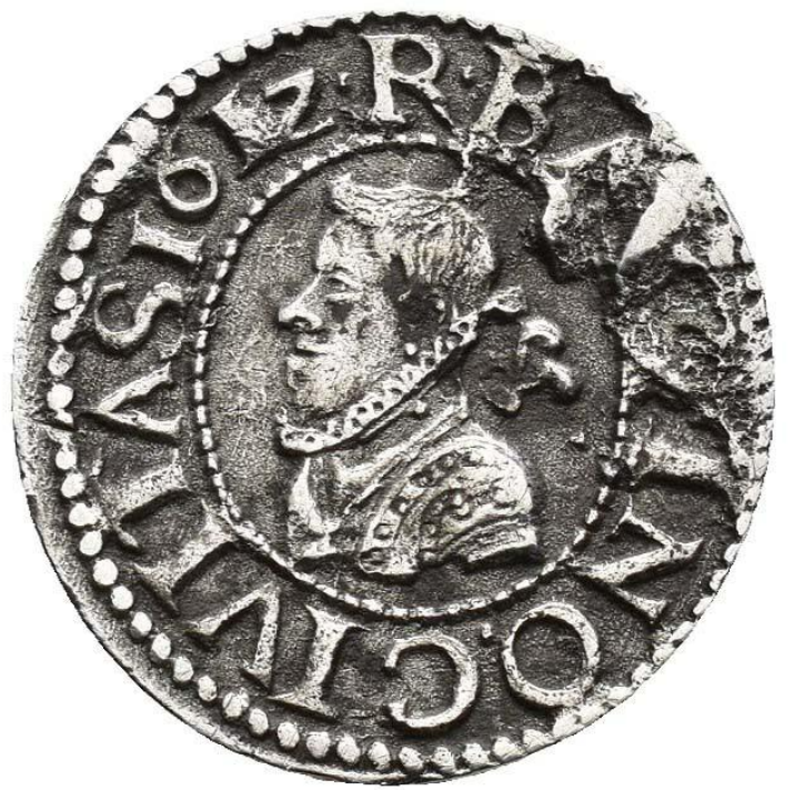 FELIPE III. 1/2 croat. Barcelona. 1612. MBC