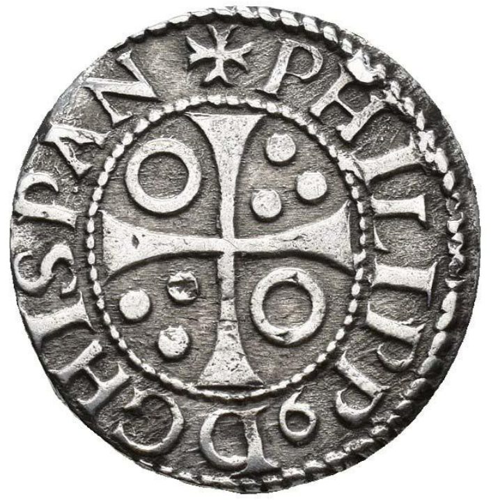 FELIPE III. 1/2 croat. Barcelona. 1612. MBC