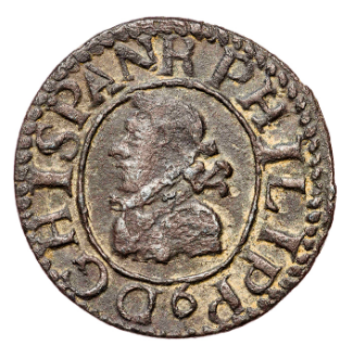 Felipe III. 1/2 Croat. Barcelona. 1613