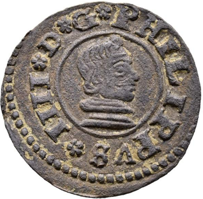 FELIPE IV (1621-1665). 16 Maravedís. 1663. Sevilla