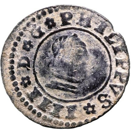 Felipe IV (1621-1665). 16 Maravedís 1663. Sevilla