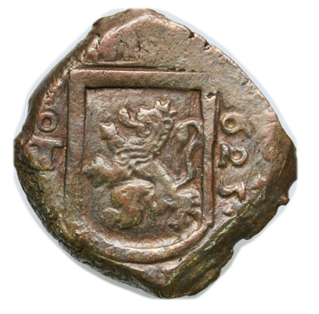 Felipe IV. 8 maravedís. 1623. Toledo. Acuñada a martillo