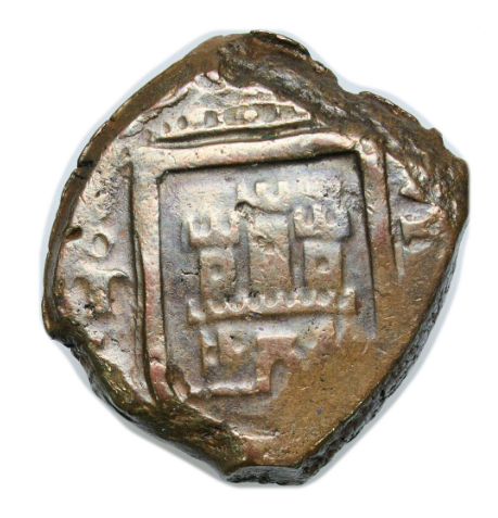 Felipe IV. 8 maravedís. 1623. Toledo. Acuñada a martillo