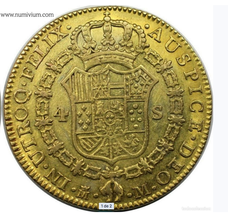 Carlos III (1759-1788). 4 Escudos 1788 MM, Madrid. Oro. 13,53 gramos.