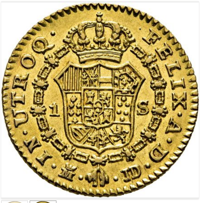 CARLOS III. Madrid. 1 escudo. 1782/0. Rarisima sobrefecha. Brillo original y resplandor. Muy escasa.