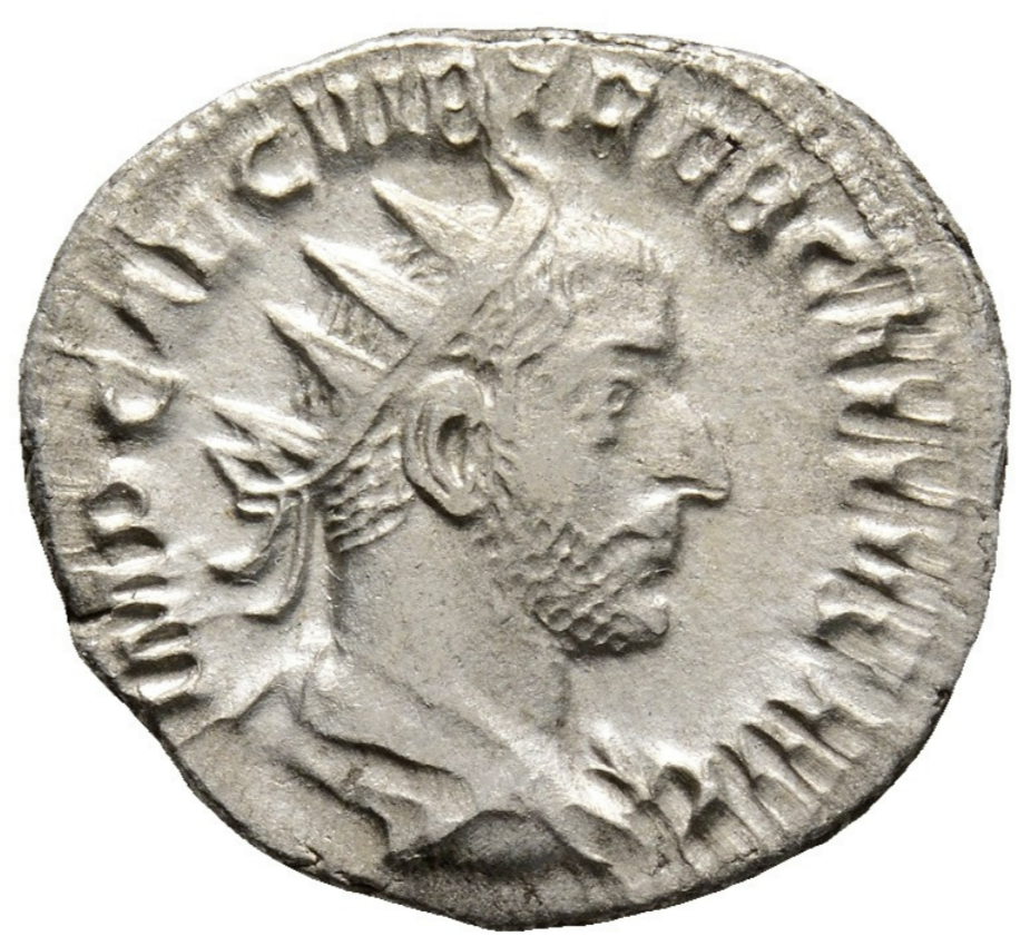 TREBONIANO GALO. 251–253 d.C. Antoniniano de plata. RIC-38.
