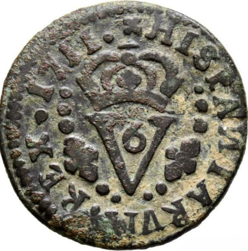 FELIPE V (1700-1746). 1 Sisó. Valencia. 1711. Variante