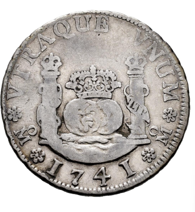 Felipe V (1700-1746). 2 reales. Columnario. 1741. México. MF.