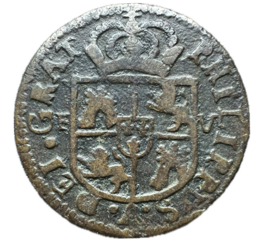 Felipe V (1700-1746). Seiseno o seisó. 1712. Valencia.