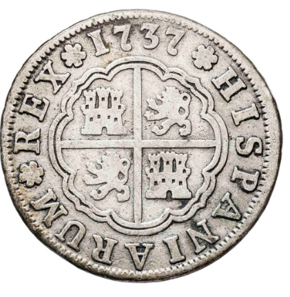 1737. Felipe V. Madrid. JF. 2 reales.
