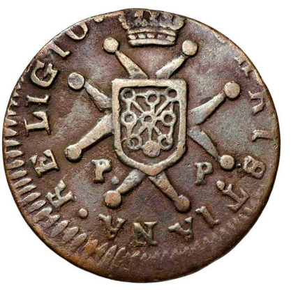 1826. Fernando VII. Pamplona. 1 maravedí.