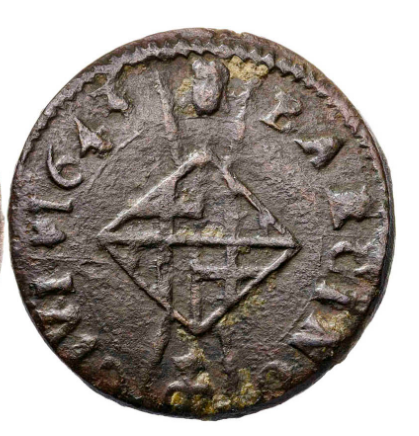 1643. Guerra dels Segadors. Barcelona. 1 sisè. Luis XIV, Primer busto
