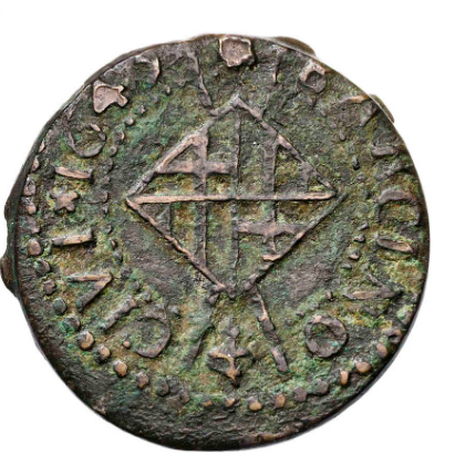 1645. Guerra dels Segadors. Barcelona. 1 sisè. Lluís XIV busto definitivo.