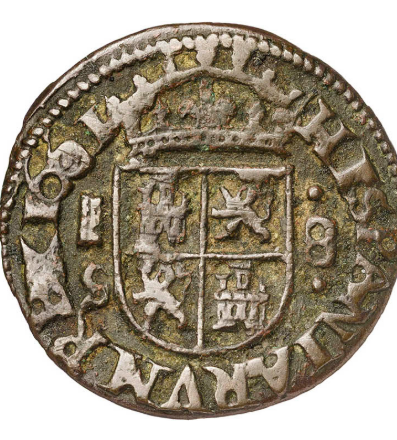 1661. Felipe IV. Segovia. S. 8 maravedís. Escasa. MBC