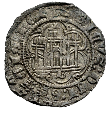 Enrique III (1390-1406). Blanca. Burgos. MBC+.