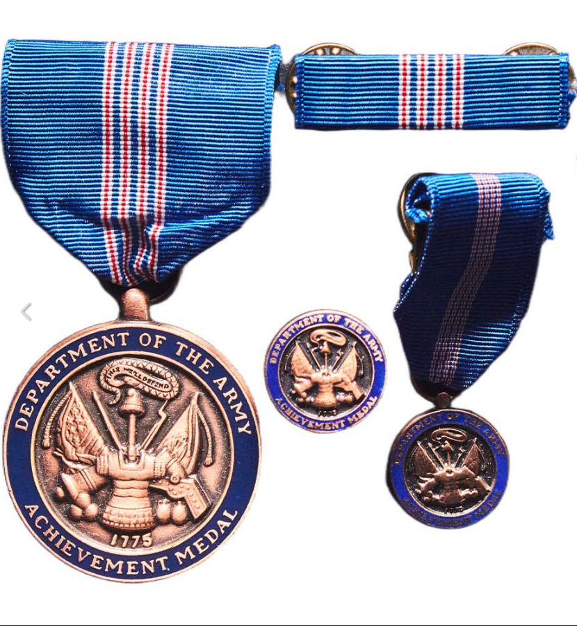 Medalla al Mérito del Ejército por Servicio Civil (Army Achievement Medal for Civilian Service), sin circular (UNC).