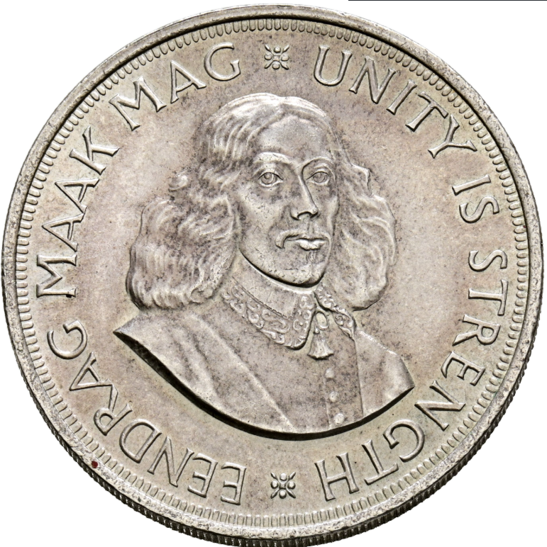 SUDÁFRICA. 50 Cents 1964. Jan Van Riebeeck. Plata. EBC