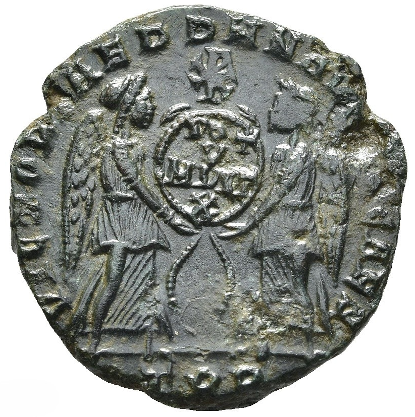 DECENCIO (César, 350/1-353). AE. Treveri. Augusto, hermano de Magnencio