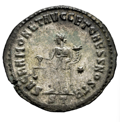 Galerio. Follis. 304-305 d.C. Ticinum. (Ric-48b). EBC+.