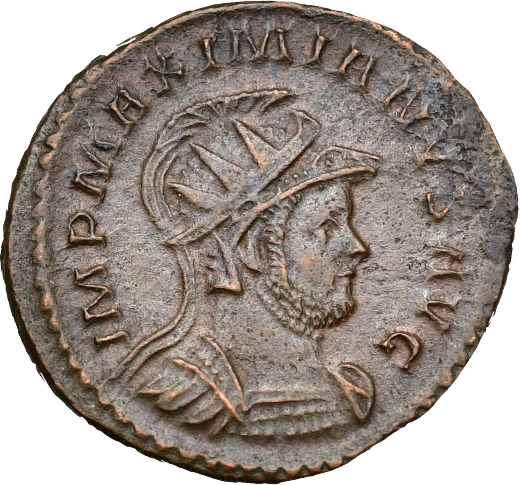 MAXIMIANO HERCÚLEO, Lyon, antoniniano, 291-294. RIC 447. Variante interesante.