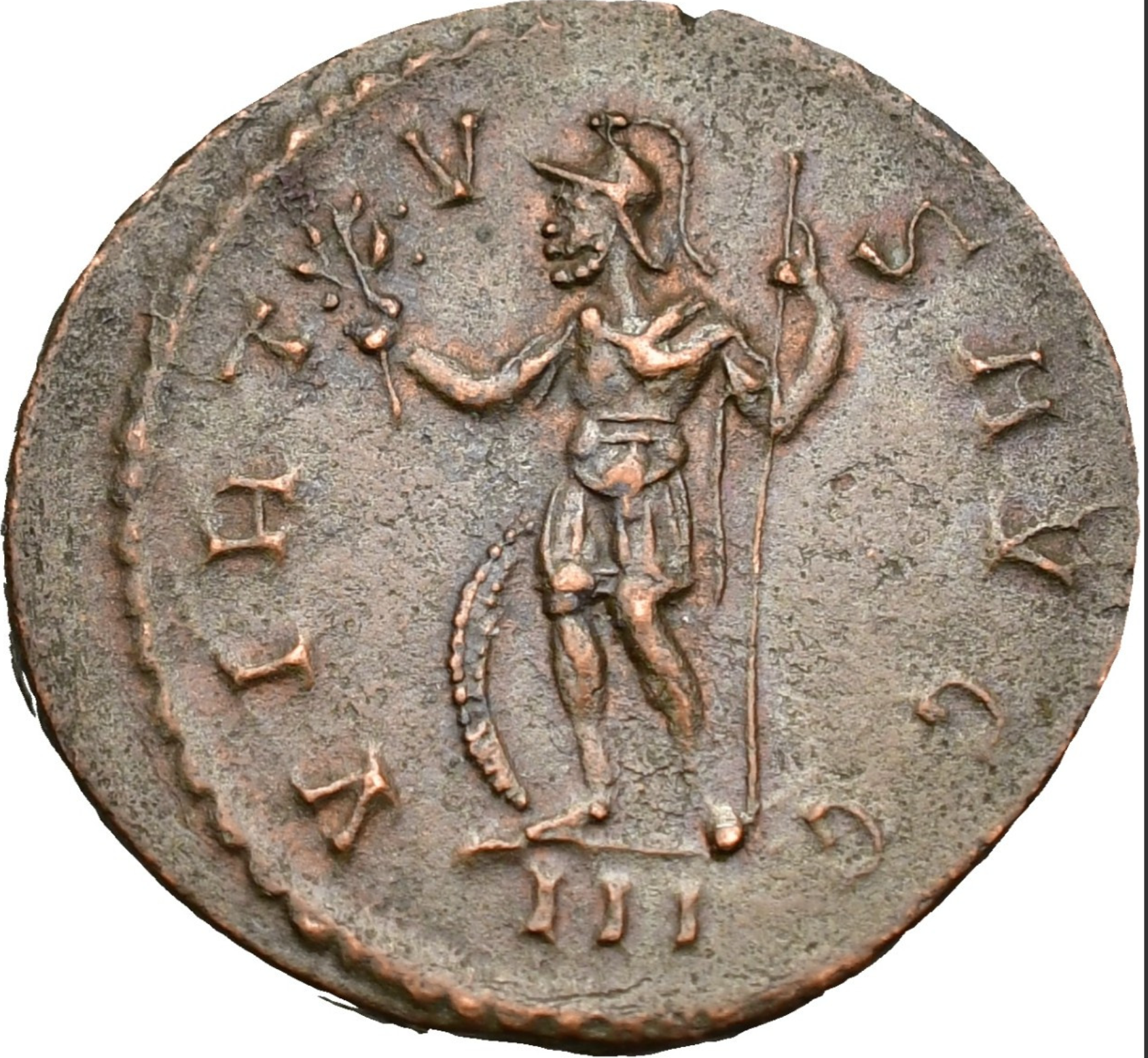 MAXIMIANO HERCÚLEO, Lyon, antoniniano, 291-294. RIC 447. Variante interesante.