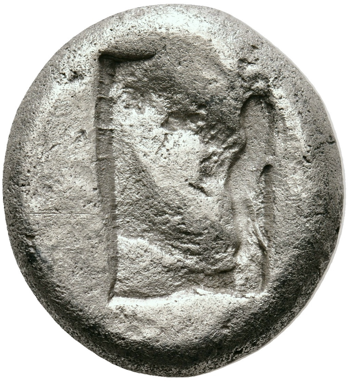 Imperio aqueménida. Época de Artajerjes I a Darío II (circa 455–420 a.C.). Siglo. Ceca de Sardes.