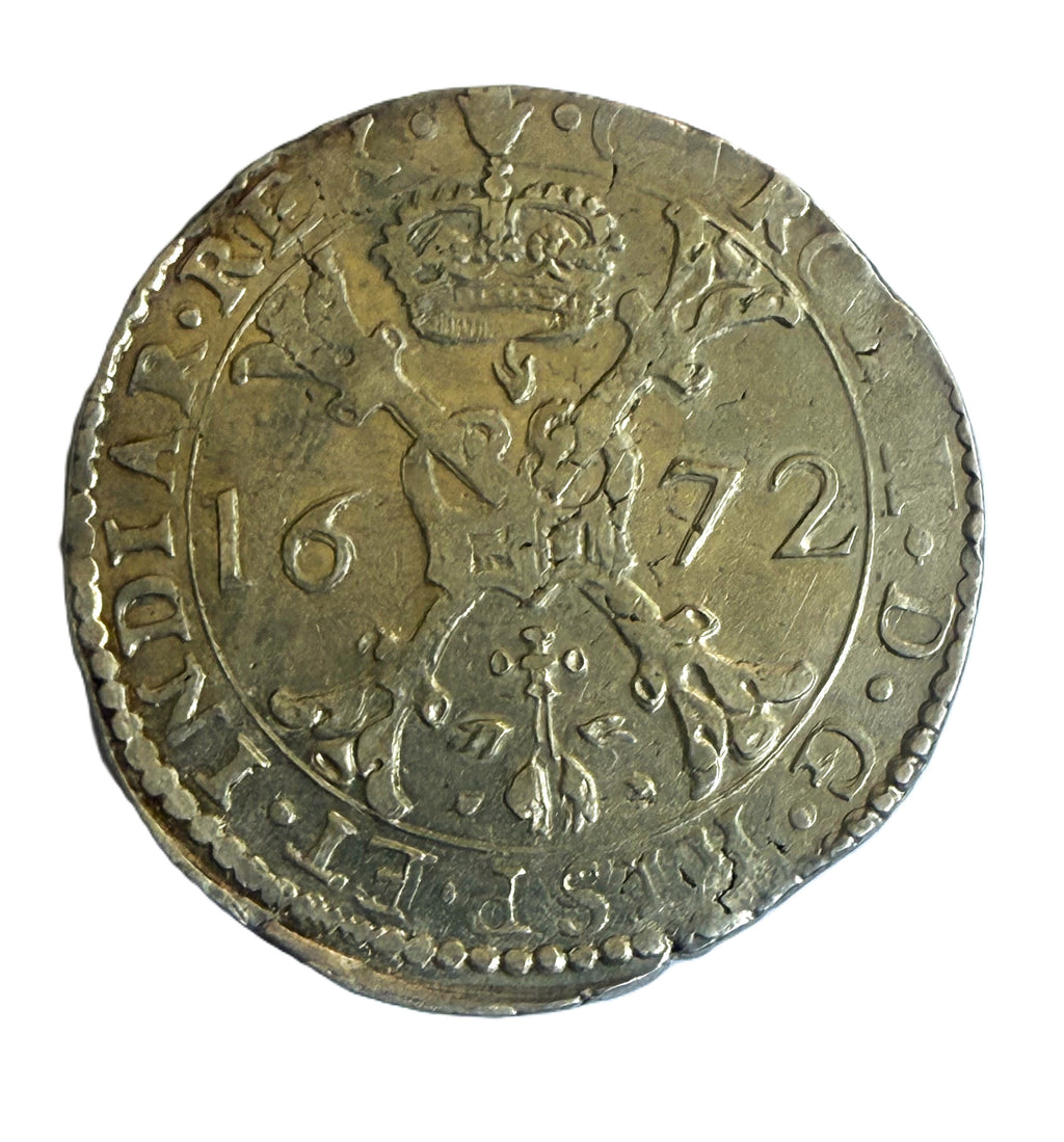 Patagón de Carlos II. Ceca de Amberes. 1672