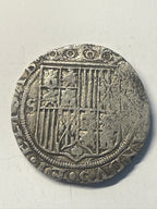 Fernando e Isabel. 4 Reales. Sevilla. Tipo escaso. MBC-