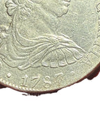 CARLOS III. 8 Reales 1787/6. Sobrefecha. México FM. EBC+